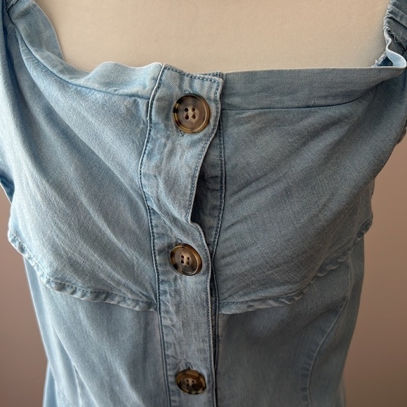 Le Chateau L Blue Off The Shoulder Summer Dress NWT - Picture 2 of 5